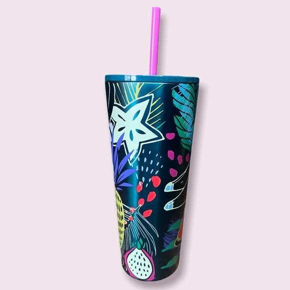 NEW Starbucks Hawaii Metal Tropical Fruit Tumbler Cup 24 oz - Picture 2 of 3
